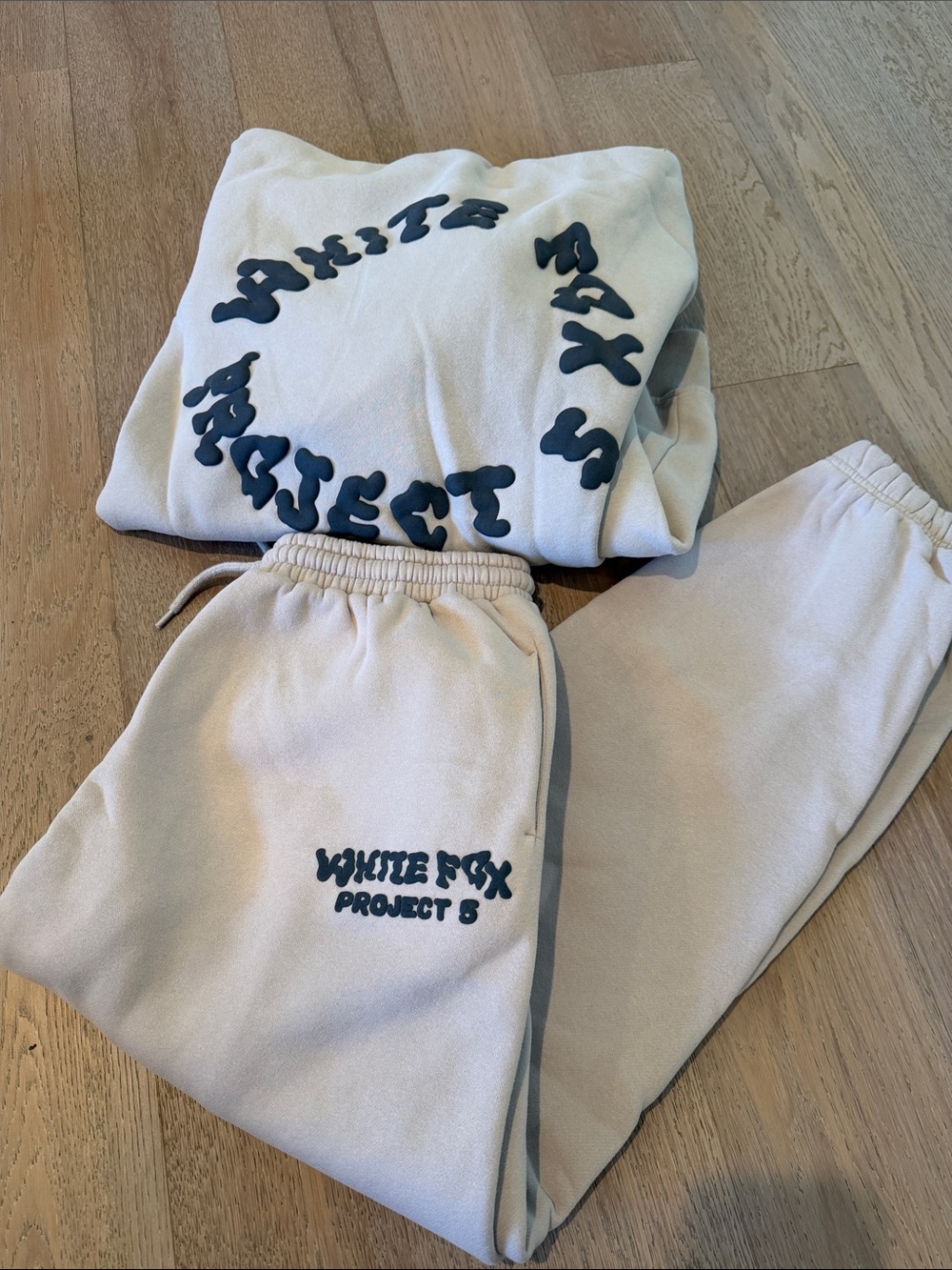 White Fox Boutique Beige lounge set